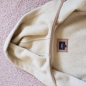 Bossini | Jackets & Coats | Medium Tan Camel Cream Shearling Cozy Coat ...